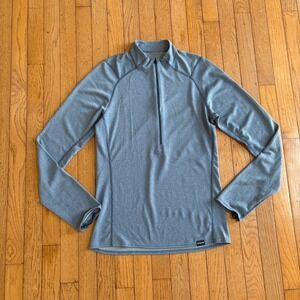 Patagonia Capilene 2 Quarter‎ Zip Base Layer Blue Mens Small Gorpcore Sportswear
